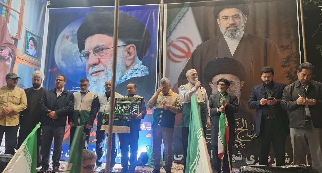 پرچم رضوی مهمان مردم ولایتمدار شهرستان چگنی