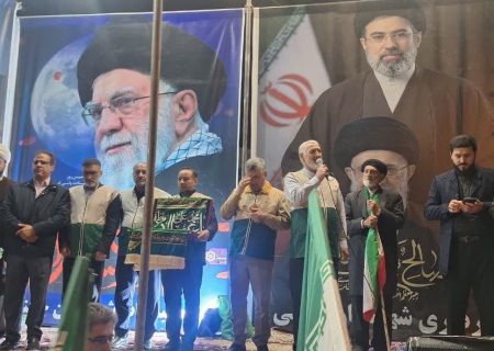 پرچم رضوی مهمان مردم ولایتمدار شهرستان چگنی